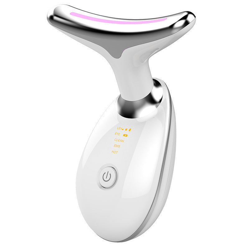 Neck and Face Massager with Vibration and Light Therapy