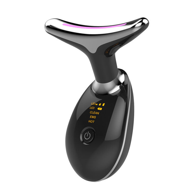 Neck and Face Massager with Vibration and Light Therapy